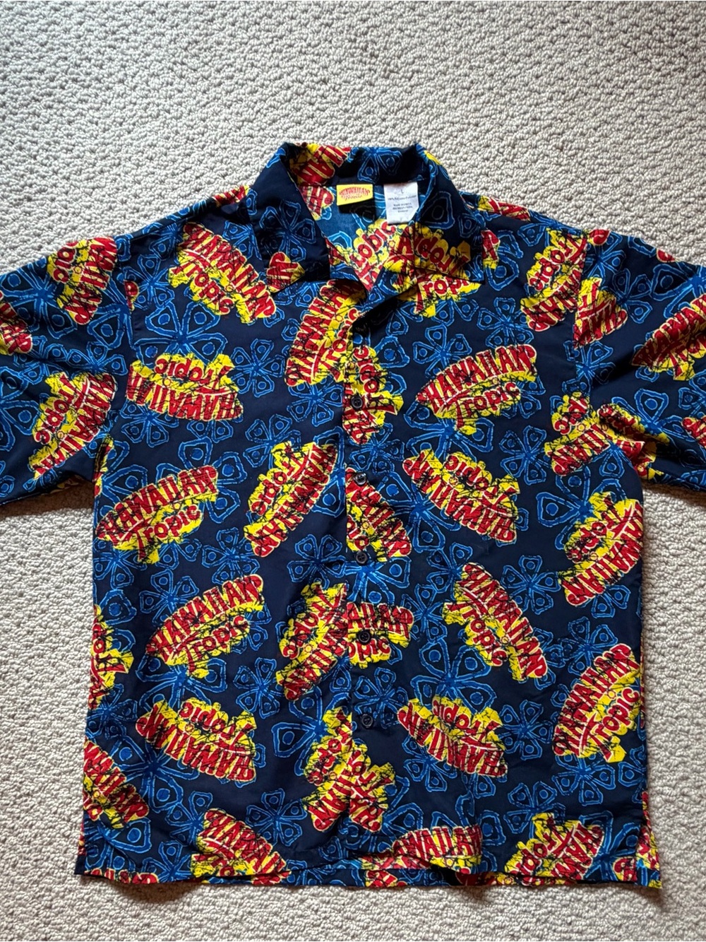 Vintage Hawaiian Tropic All-Over Print Shirt